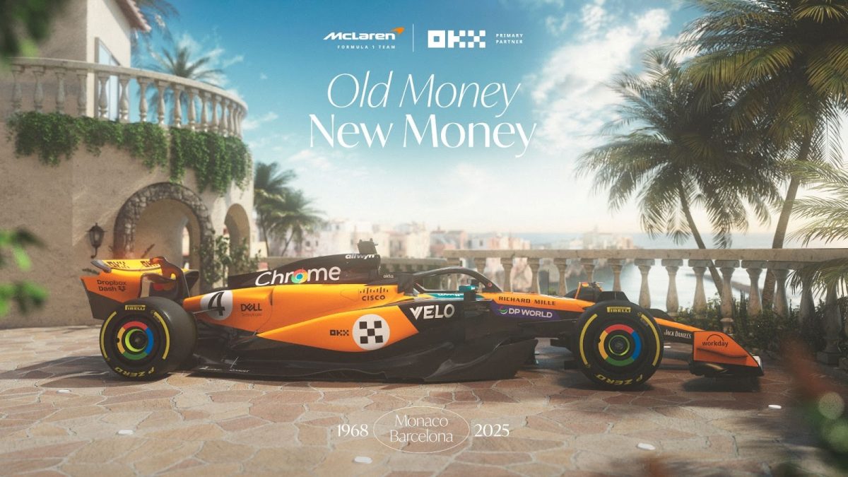 OKX has today revealed its latest customer livery developed in partnership with the McLaren Formula One racing team