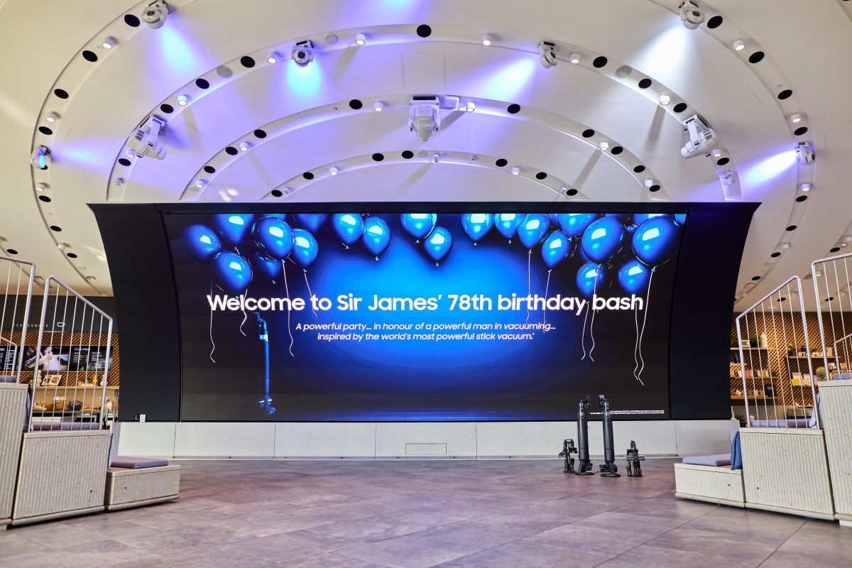 South Korean technology company Samsung marked Sir James Dyson’s 78 birthday - by giving him a vacuum cleaner.