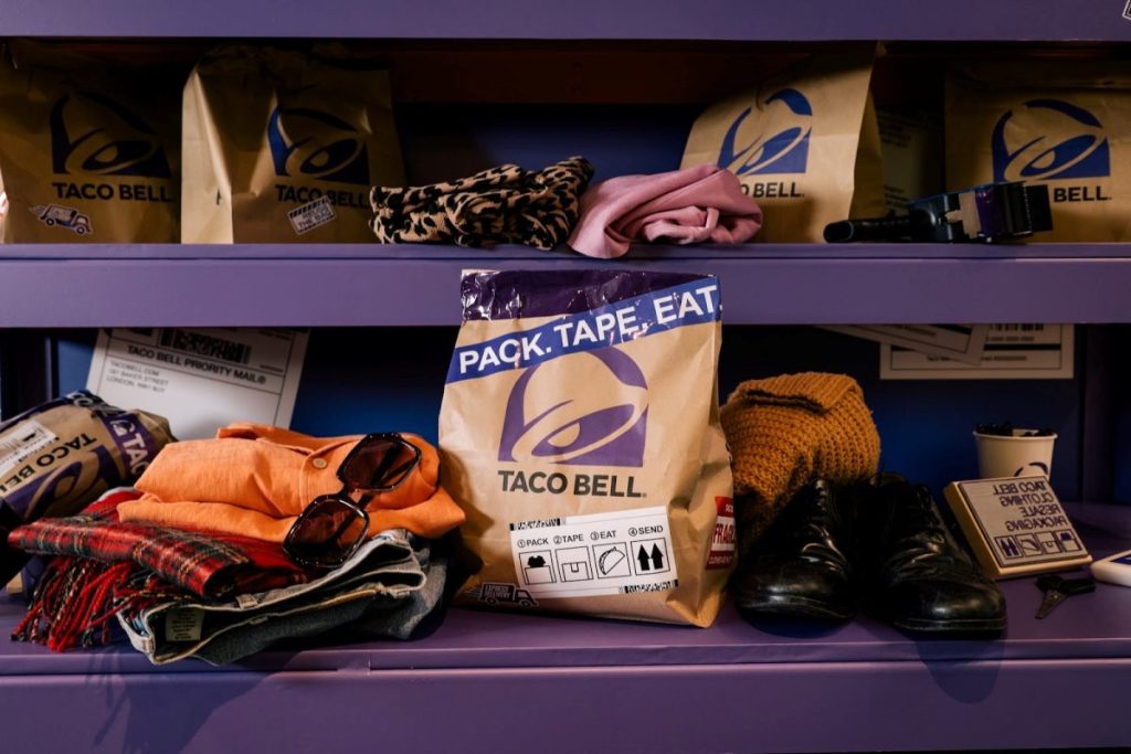 Restaurant chain Taco Bell is offering pre-loved fashion fans a "taco-based solution" to their packaging needs