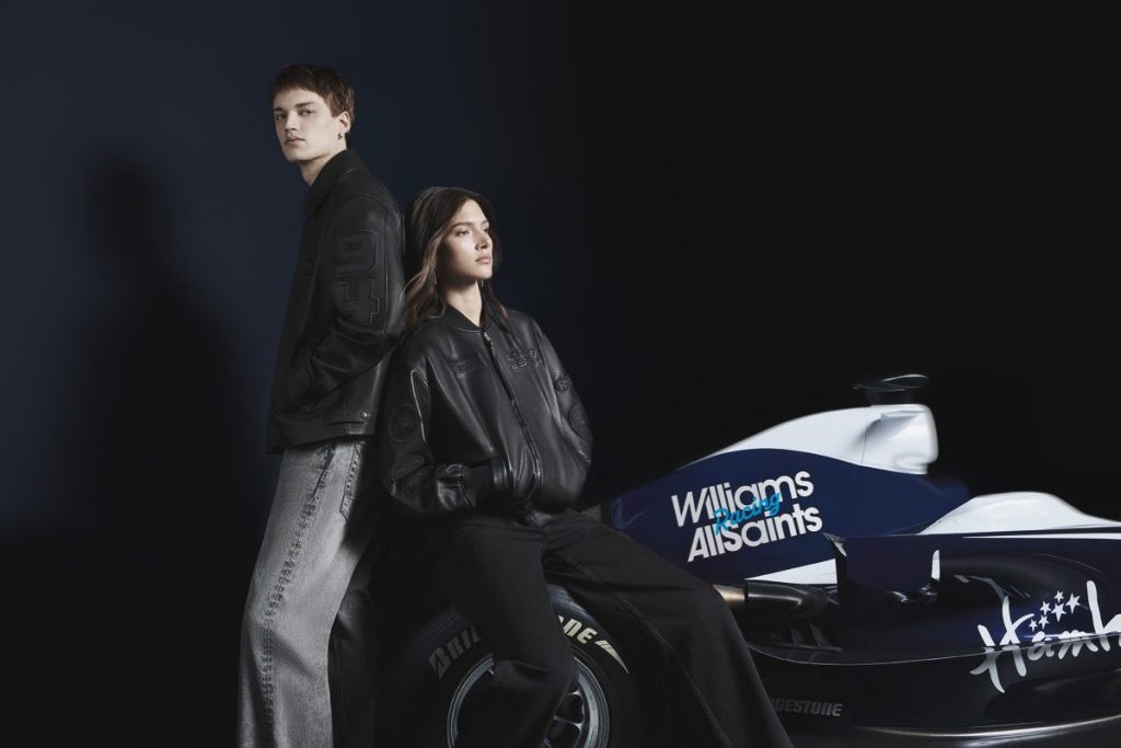 Fashion retailer AllSaints has unveiled a limited-edition collection in collaboration with Atlassian Williams Racing.