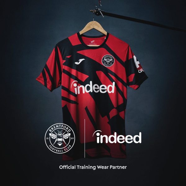Job search site Indeed has been named as the Brentford Football Club's official training wear partner and official recruitment partner.