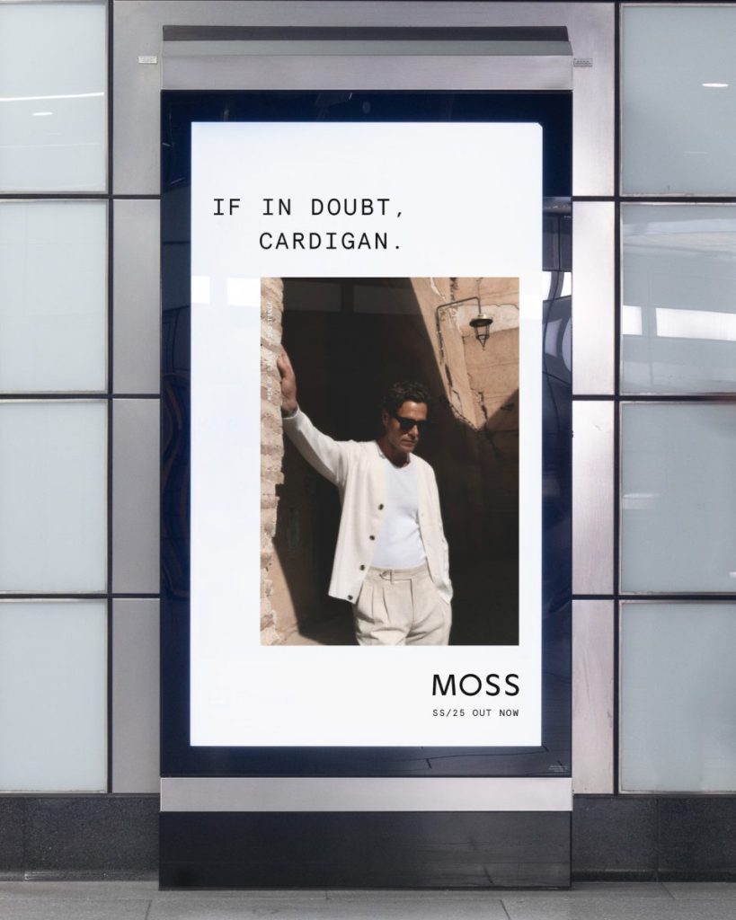 Clothing firm Moss has unveiled a new campaign that gives style advise to its consumers.