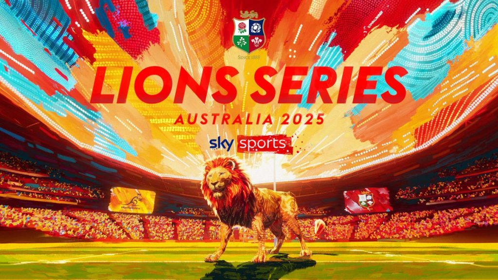 Sky has worked with indigenous Australian artist Konstantina to craft a distinct brand identity for its coverage of this year's British & Irish Lions Tour.