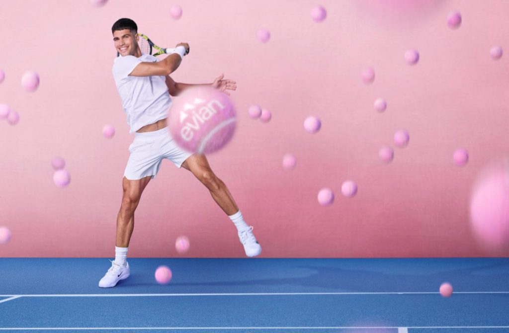Tennis world number 2 Carlos Alcaraz has been unveiled as the latest sporting star to join Evian's growing brand ambassador roster.