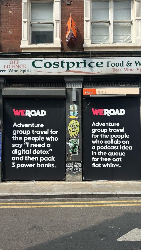 WeRoad has hijacked SXSW London with what it is calling a "bold, cheeky" out-of-home campaign in Shoreditch.