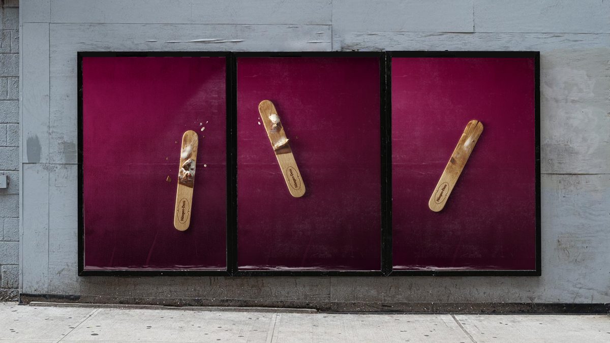 Ice cream brand Haagen-Dazs is celebrating its status as a traditional summer must-have with a simple, but evocative new out-of-home campaign.