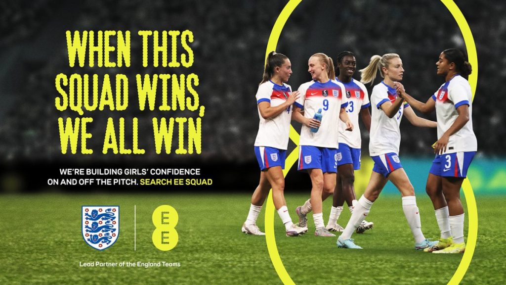 EE is celebrating the England Lionesses' Euro 2025 victory with over Spain in Basel yesterday with a message of "togetherness and pride."