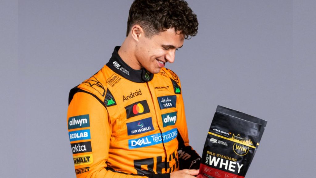 Sports nutrition brand Optimum Nutrition has unveiled an on-pack promotion in collaboration with the McLaren Formula One team.
