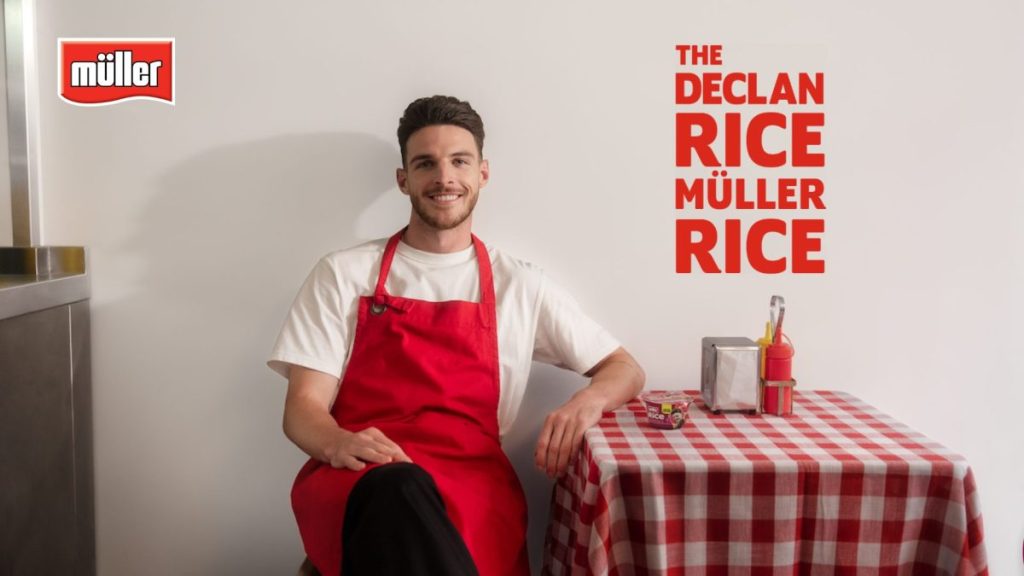 Müller Rice has launched a new campaign starring Arsenal footballer Declan Rice.