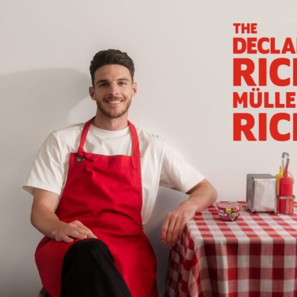 Müller Rice has launched a new campaign starring Arsenal footballer Declan Rice.