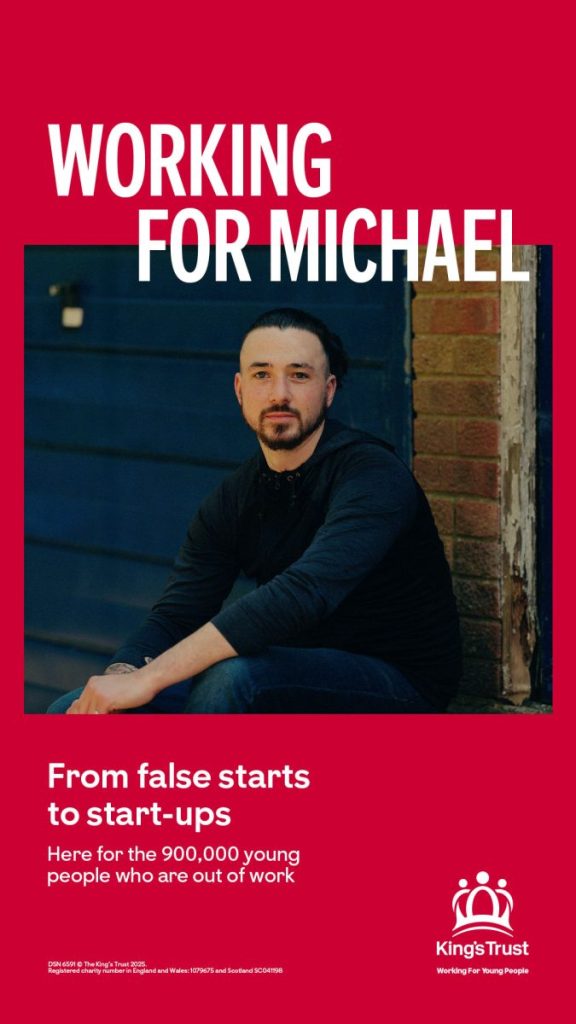Not-for-profit The King's Trust highlights the issue of youth unemployment in its new campaign, voiced by the charity's ambassador and Adolescence actor, Stephen Graham.