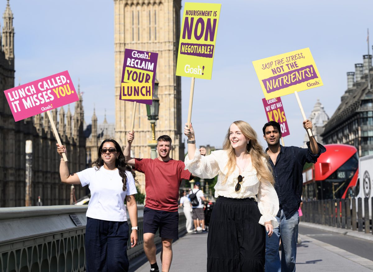 Plant-based food brand Gosh! has unveiled The 37 Minute Lunch Club, a new initiative aimed at encouraging workers to take their lunch break.