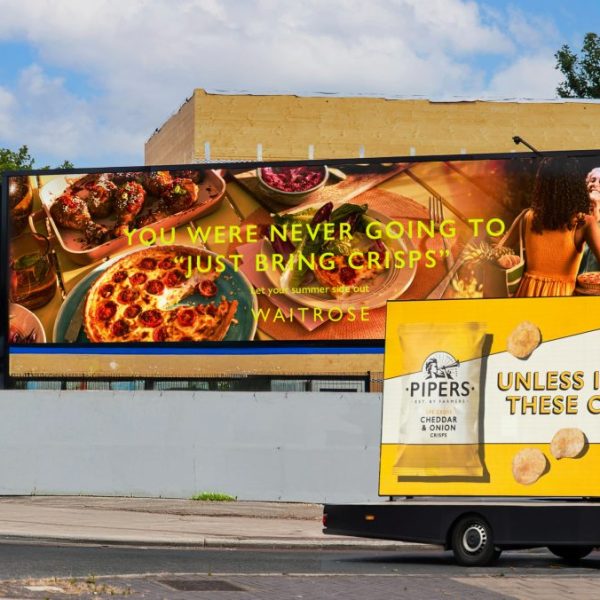 Pipers Crisps has is taking on Waitrose with a cheeky snap out-of-home campaign that pokes fun at the grocery giant's flagship summer billboards.