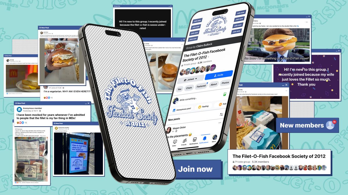McDonald's is celebrating the cultural impact of its popular 'Filet-O-Fish' sandwich by reviving a 'forgotten' Facebook fan group.