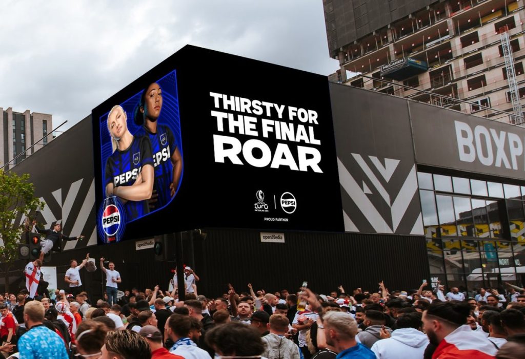 Pepsi Max is backing England Lionesses ahead of their crunch Euro 2025 final against Spain in Basel on Sunday with a celebratory OOH campaign.