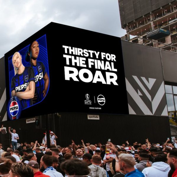 Pepsi Max is backing England Lionesses ahead of their crunch Euro 2025 final against Spain in Basel on Sunday with a celebratory OOH campaign.