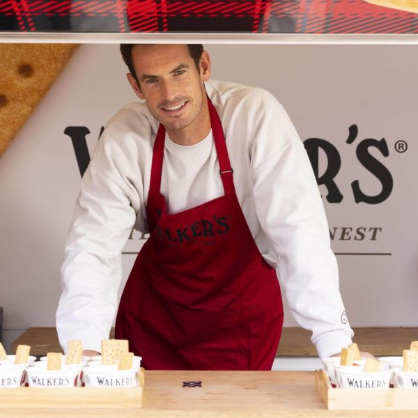 Walker's Shortbread has enlisted Andy Murray to serve up the classic Wimbledon treat of strawberries and cream to unsuspecting fans.
