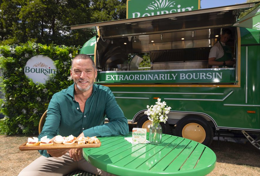 Fred Sirieix has partnered with French cheese brand Boursin to "elevate at-home entertaining", with the launch of a "playful" PR-led campaign.