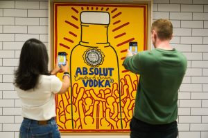 London’s Charing Cross transforms into Haring Cross for Absolut Vodka collab