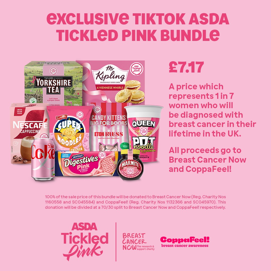 Asda is set to launch its first ever charity TikTok Shop, designed to raise awareness and funds for Breast Cancer Awareness Month