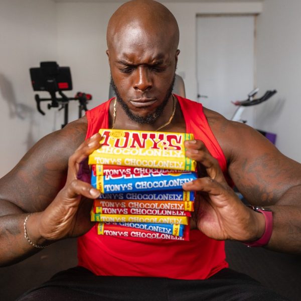 Tony’s Chocolonely names Adebayo ‘The Beast’ Akinfenwa as its first official ‘Bar Breaker’