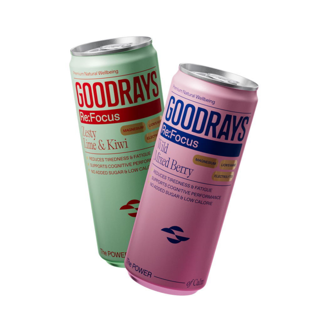 Goodrays has announced the launch of its first functional drink range, which marks its entrance into non-CBD (cannabidiol) products.