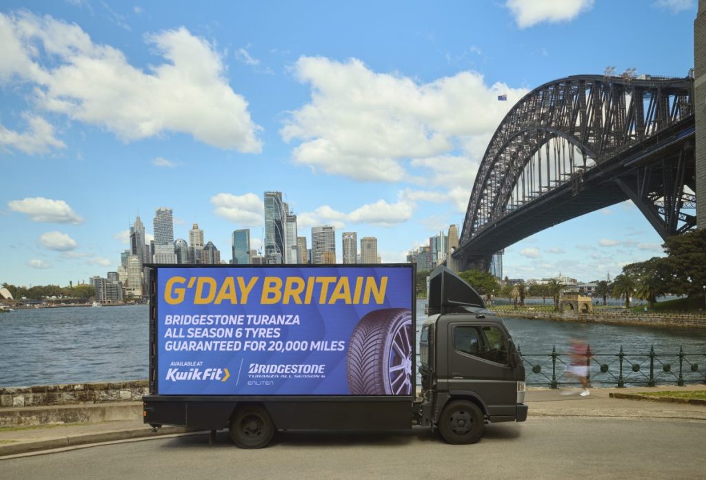 Kwik Fit is spotlighting its 20,000 mile tyre guarantee with a series of out-of-home activations located almost 20,000 miles from the UK.