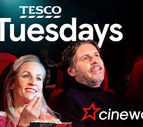 Tesco Clubcard members will be able to buy movie tickets at Cineworld for £2.50 in Clubcard vouchers, with the launch of ‘Tesco Tuesdays’.