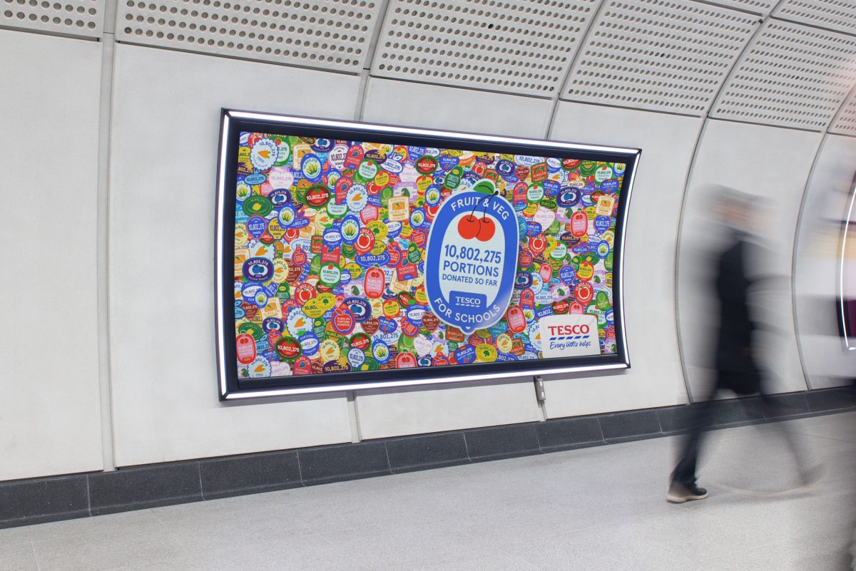 Tesco is raising awareness of the community initiatives it takes part in with a new out-of-home campaign