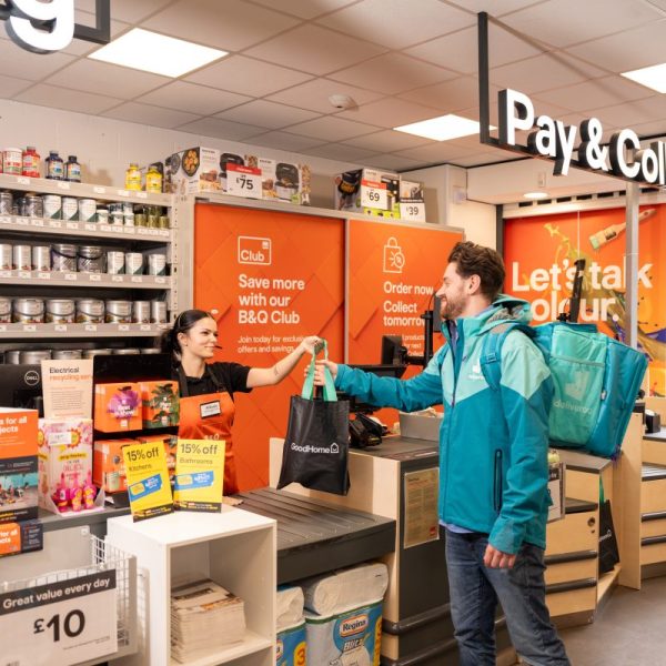B&Q is extending its partnership with Deliveroo to trial the service beyond London and Brighton, taking it to a further 29 cities and large towns. 