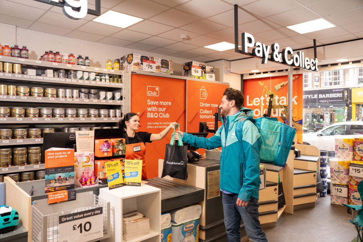 B&Q is extending its partnership with Deliveroo to trial the service beyond London and Brighton, taking it to a further 29 cities and large towns.