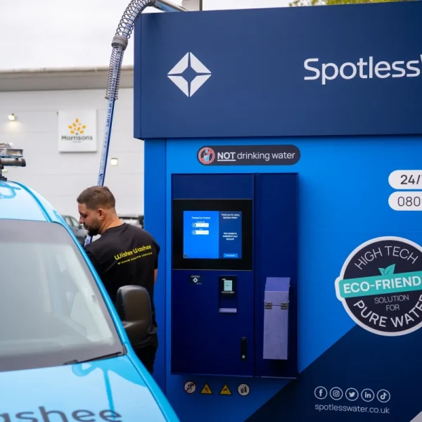 Morrisons has signed a new partnership with SpotlessWater to install 24/7 self-service pure water stations across its UK estate.