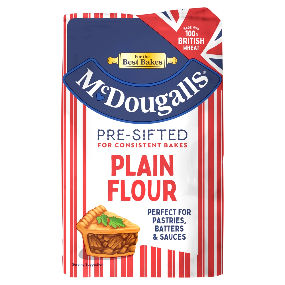 Flour brand McDougalls has unveiled a packaging and design rebrand across its lines of products.